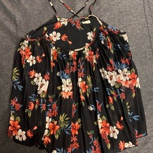 Floral chiffon top